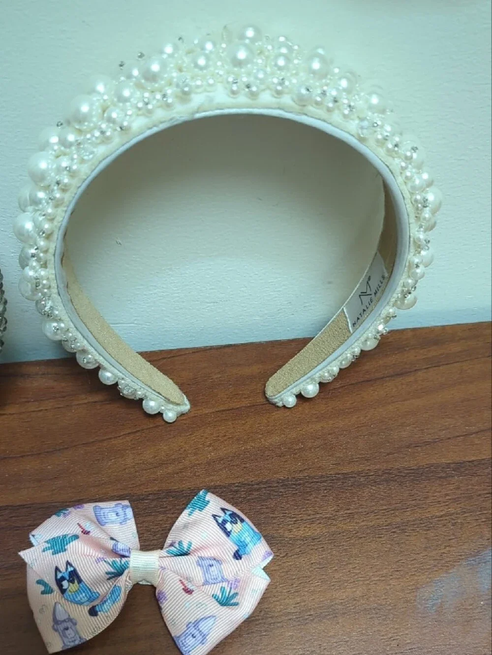 Kids Hair Bundle Three Headbands And Two Bluey Bows
